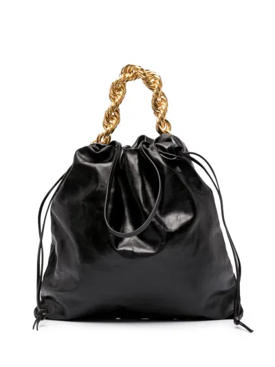 Jil Sander Chain-handle Tote Bag In Black