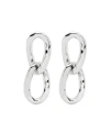 Jil Sander Chain-link Earrings In Silver