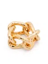 Jil Sander Chain-link Ring In Gold