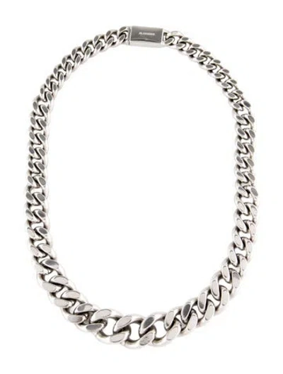 Pre-owned Jil Sander Chain Necklace, 18.5" In Multi