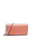 Jil Sander Chain-strap Leather Crossbody Bag In Pink