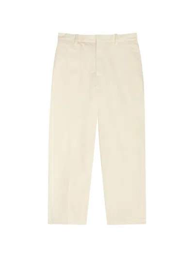 Jil Sander Chalk Straight-leg Trousers In Neutral