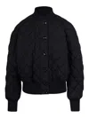 Jil Sander Diamond-quilted Twill Padded Bomber Jacket In Multi