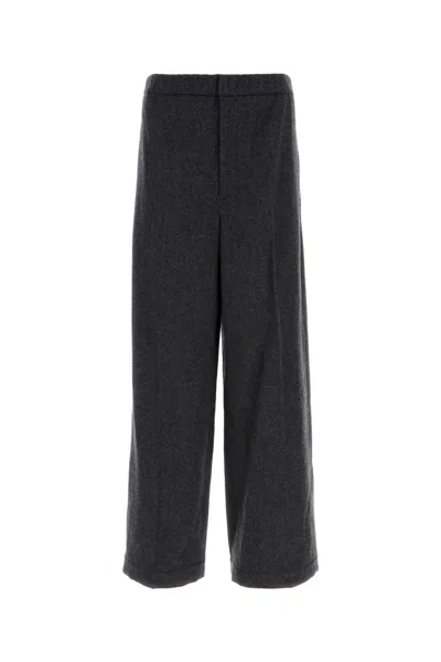 JIL SANDER CHARCOAL FLANNEL PANT