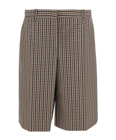 JIL SANDER JIL SANDER CHECKED SHORTS