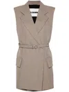 Jil Sander Checked Vest In Braun