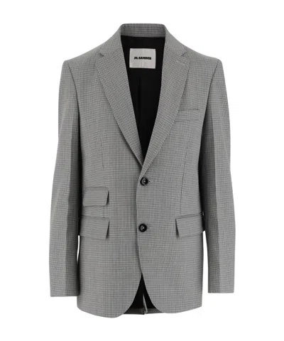 JIL SANDER JIL SANDER SINGLE-BREASTED CHECKED BLAZER