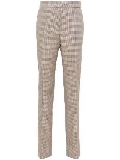 Jil Sander Checked Tailored Trousers In 972 - Roof Shadow