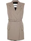 Jil Sander Checked Vest In 褐色