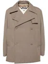 Jil Sander Checked Wool Blazer In Brown