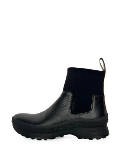Pre-owned Jil Sander Chelsea Ankle Boots In 黑色