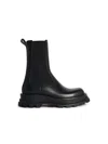 Jil Sander 30mm Leather Ankle Boots In Black