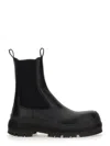 Jil Sander Black Black Leather Chelsea Boots In Black