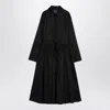 Jil Sander Black Chemisier Dress In Cotton Women