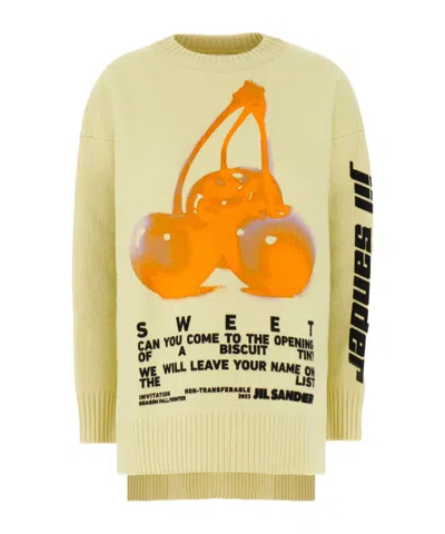JIL SANDER JIL SANDER CHERRY PRINTED CREWNECK JUMPER