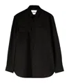 Jil Sander Chest-pockets Wool Shirt In Black
