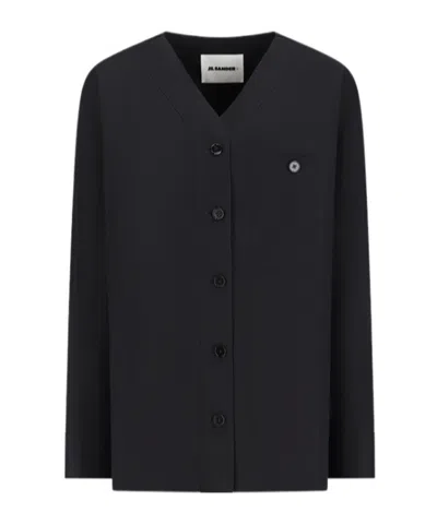 Jil Sander Chest-pocket Buttoned Shirt In Blue