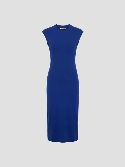Jil Sander Chic Dress In Blue