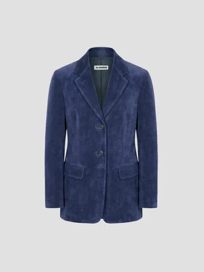 Jil Sander Chic Tailored Jacket In Blue