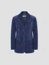 Jil Sander Chic Tailored Jacket In Blue
