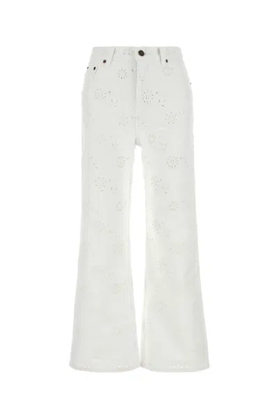 Jil Sander Chloé White Denim Jeans