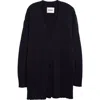Jil Sander Chunky Cashmere Cardigan In Indigo