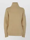 Jil Sander Long Sleeved Hign Neck Sweater Clothing In Neutral