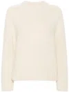 Jil Sander + Chunky-knit Jumper In White
