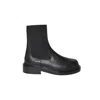 Jil Sander Chunky Sole Ankle Boot With Elastic Side Panels In Black