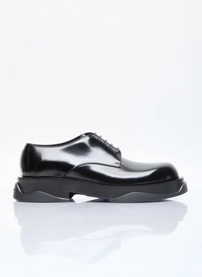Jil Sander Chunky Sole Lace-up Shoes In Black