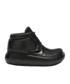 Jil Sander Chunky-sole Leather Ankle Boots In Black