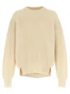 Jil Sander Oversized Crew Neck Sweater With Ribbed Texture
