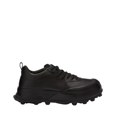 Jil Sander Chunky Toecap Sneakers In Black