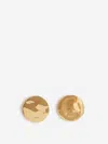 Jil Sander Circular Earrings In Gold