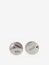 Jil Sander Circular Earrings In Silver