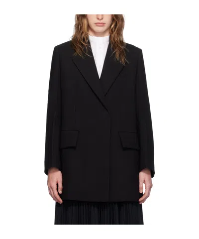 Jil Sander Clamshell Suit Coat In Black