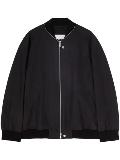 Jil Sander Classic Blouson Clothing In Black
