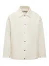 Jil Sander Classic Blouson Jacket In White