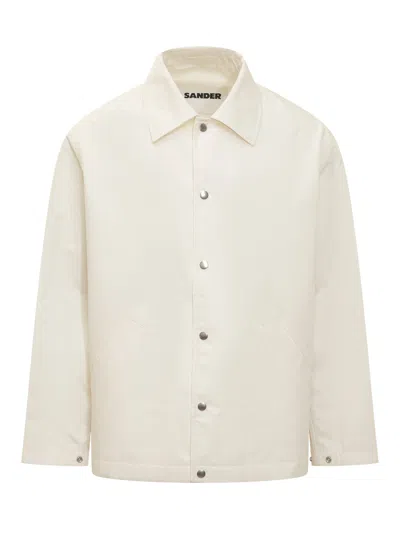 Jil Sander Classic Blouson Jacket In White
