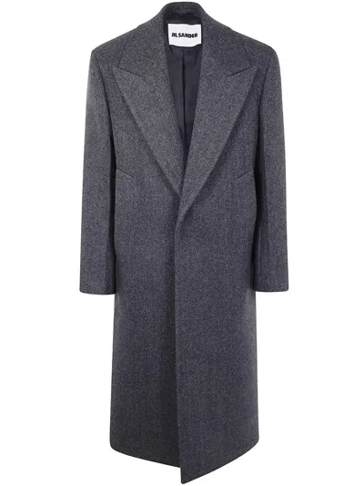 Jil Sander Classic Coat Clothing In Gray