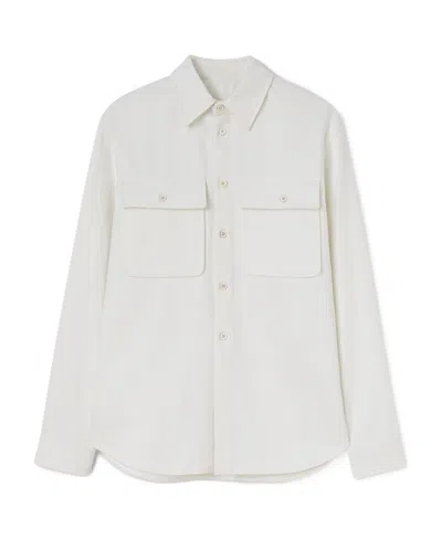 Jil Sander Classic-collar Cotton Shirt In White