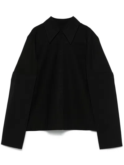 Jil Sander Classic-collar Shirt In Black