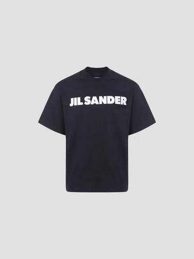 Jil Sander Classic Crew Neck Short Sleeve Mini T-shirt In Black