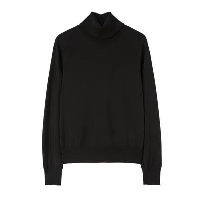 Jil Sander Classic Knit Sweater In Black