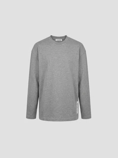 Jil Sander Classic Oversized T-shirt - London Fog In Gray
