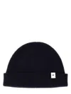 Jil Sander Classic Ribbed Knit Beanie Hat In Blue