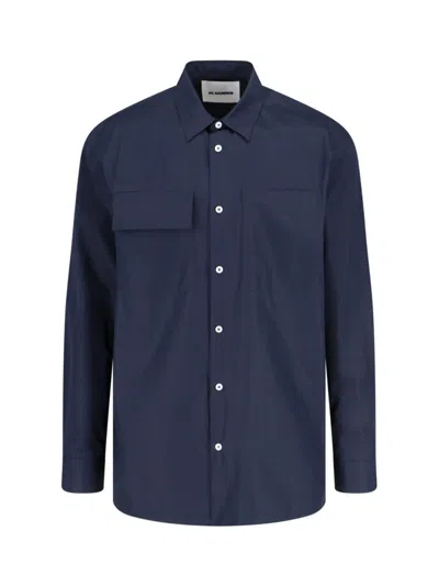 Jil Sander Classic Shirt In Blue