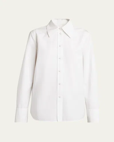Jil Sander Classic Straight Cut Shirt In White