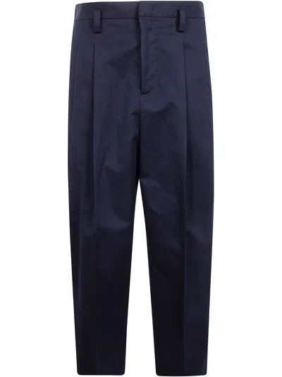 Jil Sander Classic Trouser In Blue