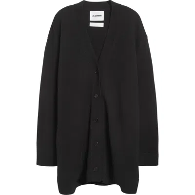Jil Sander Classic Virgin Wool Blend Cardigan